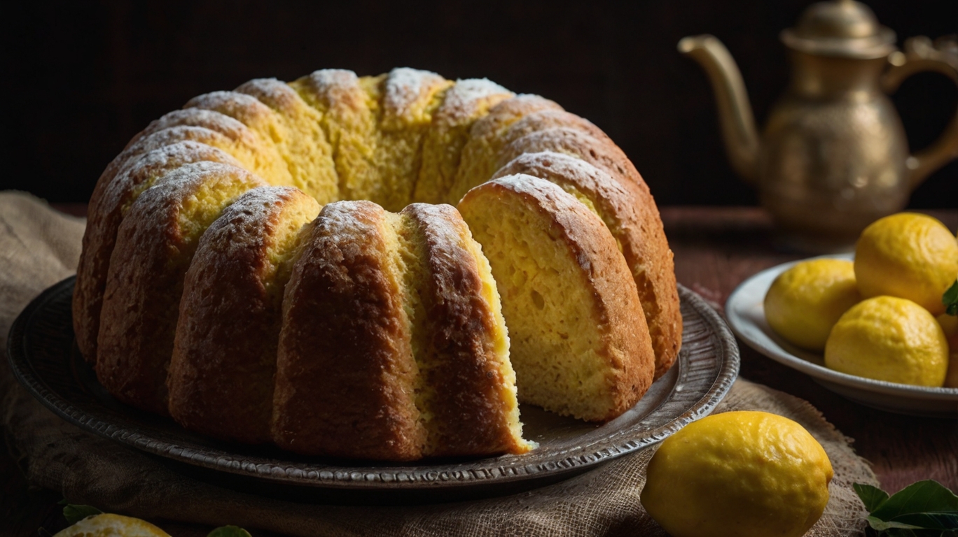 BOLO DE LIMÃO COM PÃO DE LÓ